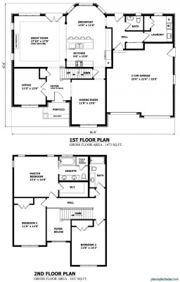 Planos de casas pequeñas de dos pisos (6)
