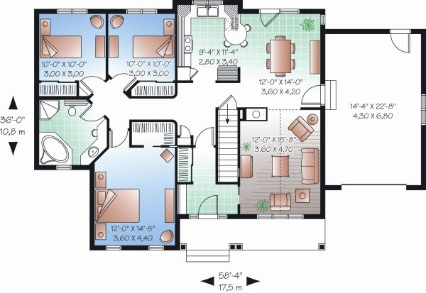 planos de casas 3 dormitorios9