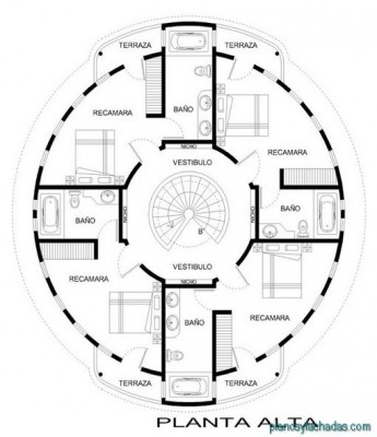planos casas circulares 2