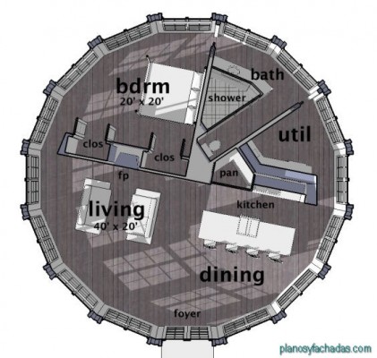 planos circulares fachada 1
